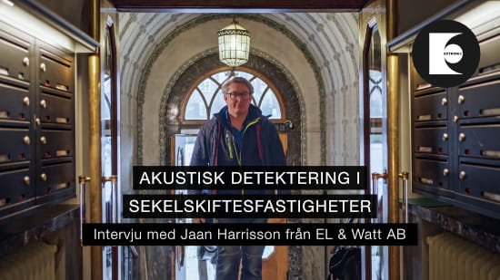 Akustisk detektering i trapphus från sekelskiftet
