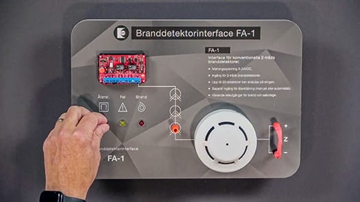 Video - Branddetektorinterface FA-1